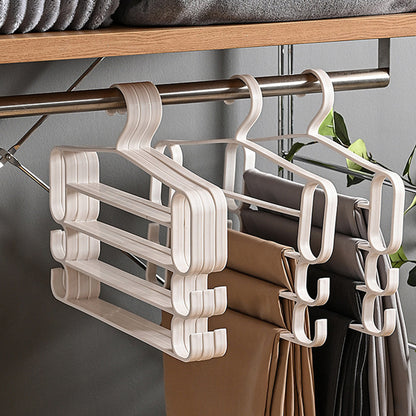 Home Use Multi-Bar Clothes Hanger with Non-Slip and Scratch-Resistant Design for Hanging Multiple Items