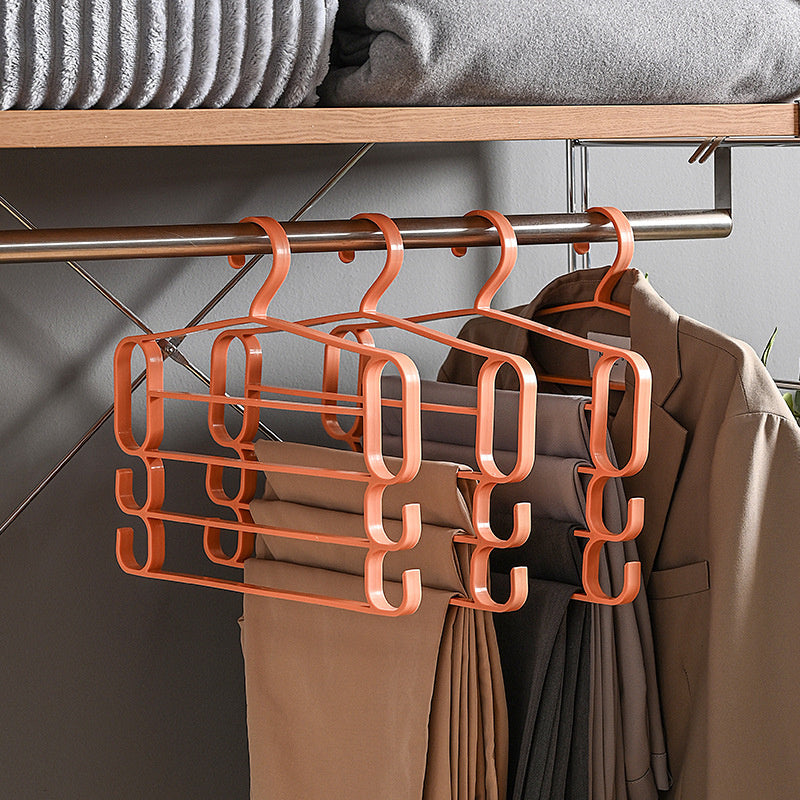 Home Use Multi-Bar Clothes Hanger with Non-Slip and Scratch-Resistant Design for Hanging Multiple Items