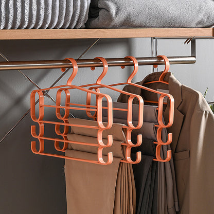 Home Use Multi-Bar Clothes Hanger with Non-Slip and Scratch-Resistant Design for Hanging Multiple Items