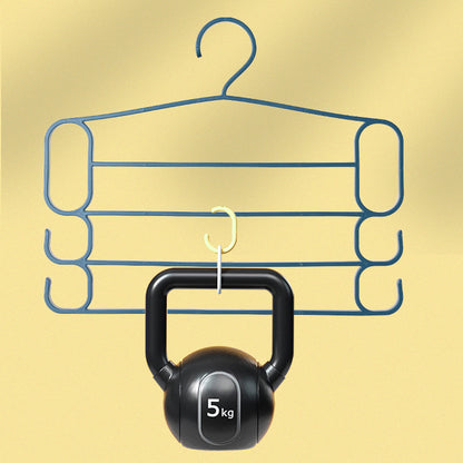 Home Use Multi-Bar Clothes Hanger with Non-Slip and Scratch-Resistant Design for Hanging Multiple Items