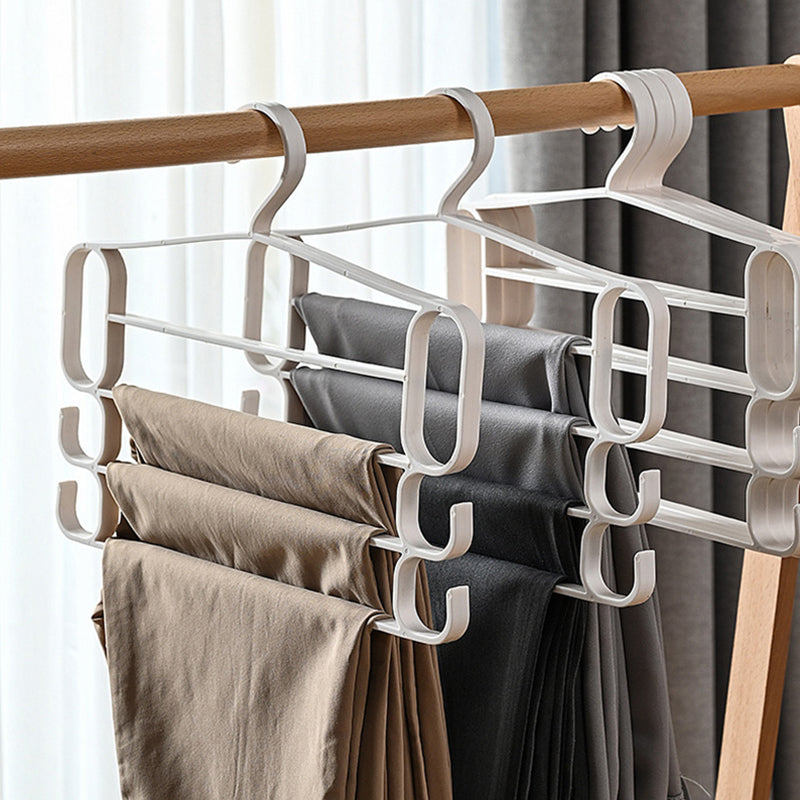 Home Use Multi-Bar Clothes Hanger with Non-Slip and Scratch-Resistant Design for Hanging Multiple Items