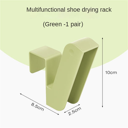 Balcony sandal rack Outdoor shoe drying rack Portable hanging and draining Window rail shoe drying clips/hooks